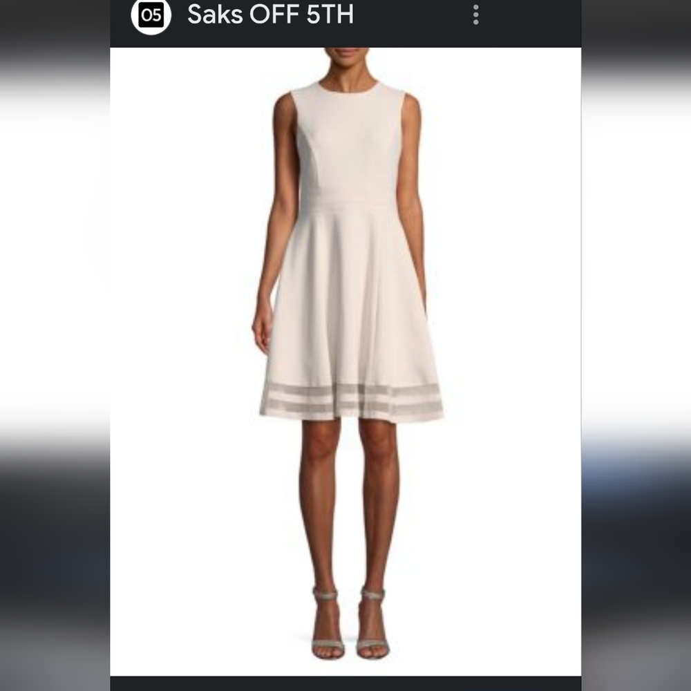 Calvin Klein Ivory Sleeveless Top Size small